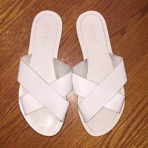 Jcrew Leather Slides sz. 7